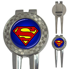 Golf Divot Repair Tool : Superman Shield