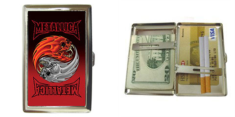 Cigarette Case : Metallica - Yin Yang Skulls