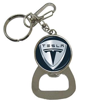 Bottle Opener Keychain : Tesla