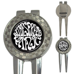 Golf Divot Repair Tool : Widespread Panic (black-white)