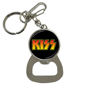 Bottle Opener Keychain : Kiss