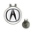 Golf Hat Clip with Ball Marker : Acura (white-black)